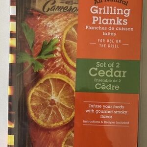 Camerons Gourmet Cedar Grilling Planks Lot Set Of 4 Pack Smoky Recipes Included